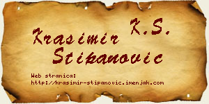 Krasimir Stipanović vizit kartica